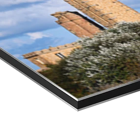 Papier d'art sur une plaque d'aluminium